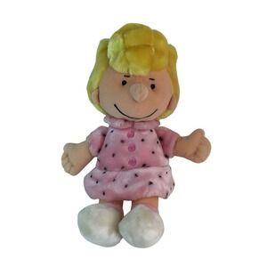 Peanuts Sally Plush 12" Pink Polka Dot Dress Cedar Fair 2010 Charlie Brown